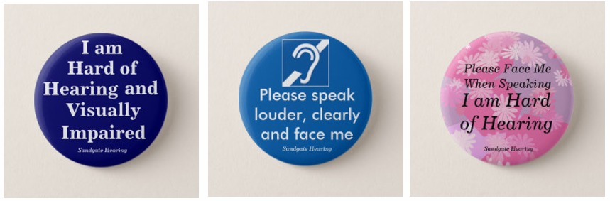 Hearing Impaired Badge is a Big Help